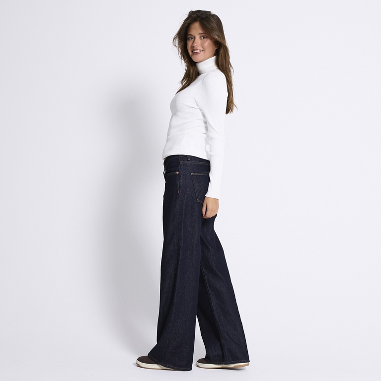 Rib turtleneck sweater "Leyla"